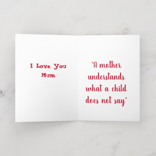 ゴールデンフォイルのグリーティングカードで母の日を幸せに 箔シーズンカード (内側レイダウン)