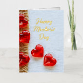 ゴールデンフォイルのグリーティングカードで母の日を幸せに 箔シーズンカード (正面)