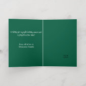 ゴールデンフォイルクリスマスツリーシンプルエレガントズ 箔グリーティングカード (内側レイダウン)