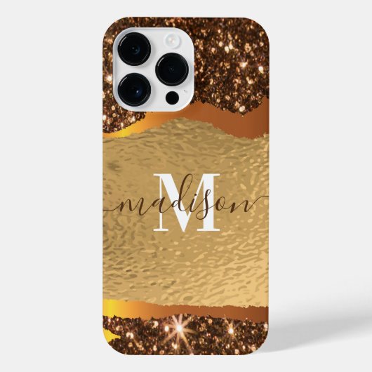 ゴールデンフォイルグリッター iPhoneケース (裏面)