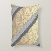 ゴールデンフォイルグレイきらめくグリティエレガントー アクセントクッション (正面(垂直))