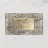 ゴールデンフォイルセピアアーバンオーガニックボタニカルブラック 名刺 (裏面)