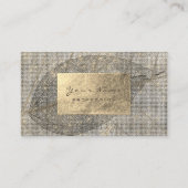 ゴールデンフォイルセピアアーバンオーガニックボタニカルブラック 名刺 (正面)