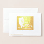 ゴールデンフォイルドハムラジオ誕生日カード 箔カード (裏面封筒付き)