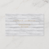 ゴールデンフォイルバタフライホワイトウッドサークルビップ 名刺 (裏面)