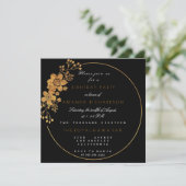 ゴールデンフォイルフローラグラムビップバースデーパーティー 招待状 (スタンド正面)