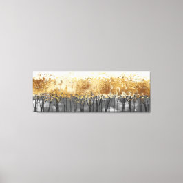 ゴールデンフォイル抽象芸術アート キャンバスプリント