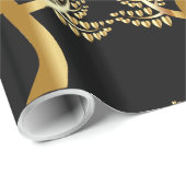 ゴールデンフォイル様の木と金ゴールドハート ラッピングペーパー (ロールコーナー)