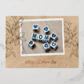 ゴールデンフォイル母の日のグリーティングカード 箔シーズンカード (正面)