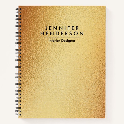 ゴールデンフォイル ノートブック (正面)