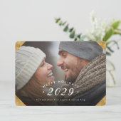 ゴールデンフォトオーバーレイハッピーホリデーズフラット シーズンカード (スタンド正面)