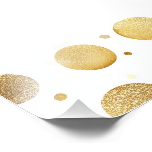 ゴールデンフォト卒業パーティーの署名ポスター フォトプリント            (角)