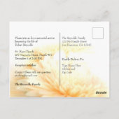 ゴールデンフォト葬儀記念サービス招待状 ポストカード (裏面)