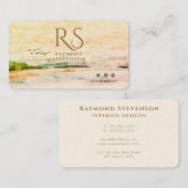 ゴールデンフォレストバードモノグラムの景観 名刺 (正面/裏面)