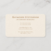 ゴールデンフォレストバードモノグラムの景観 名刺 (裏面)