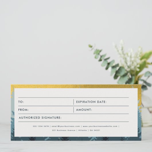 ゴールデンフォレストビジネスギフト証明書利用券 (スタンド正面)