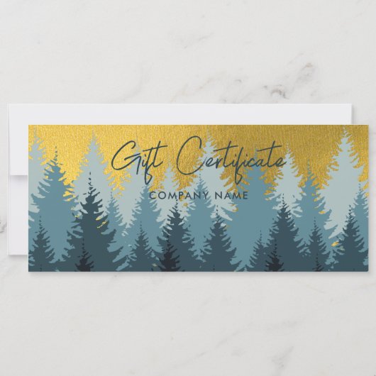 ゴールデンフォレストビジネスギフト証明書利用券 (裏面)