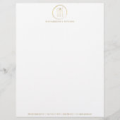 ゴールデンフォークスプーンナイフスケッチロゴケータリング レターヘッド (正面)