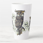 ゴールデンフクロウグリーンラン カフェラテマグ (正面)