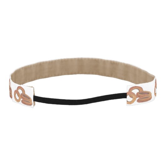 ゴールデンフライドオニオンリングや輪ジャンクファストフードグルメ アスレチックヘッドバンド (裏面)