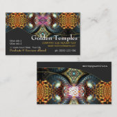 ゴールデンフラクタルテンプルアート名刺 名刺 (正面/裏面)