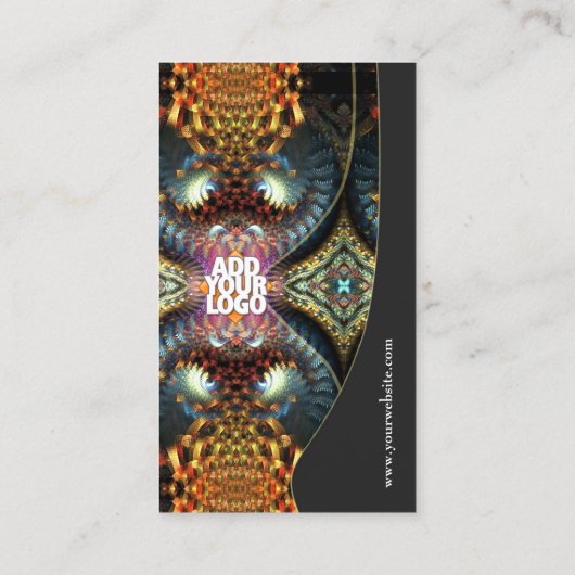 ゴールデンフラクタルテンプルアート名刺 名刺 (裏面)