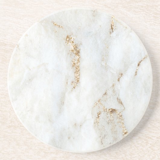 ゴールデンフラックホワイトマーブル コースター (正面)