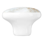 ゴールデンフラックホワイトマーブル セラミックノブ (側面)