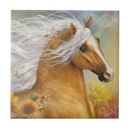 ゴールデンフラワーアートタイル タイル (正面)