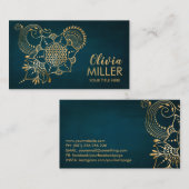 ゴールデンフラワーオブライフオーナメント 名刺 (正面/裏面)