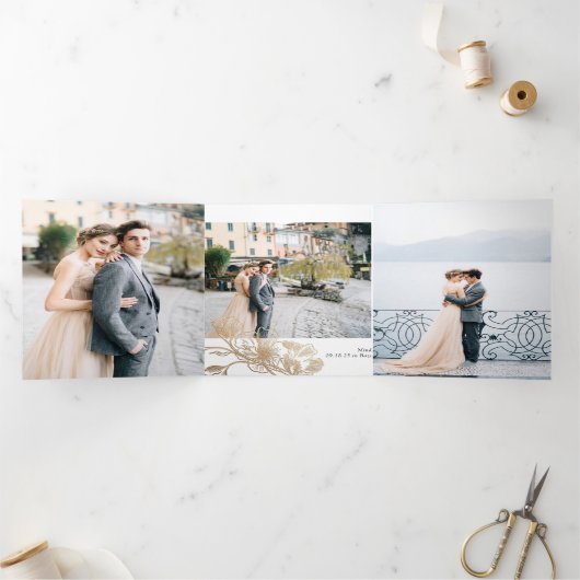 ゴールデンフラワーズエロペメントフォトギャラリー 三つ折り招待状 (内部)