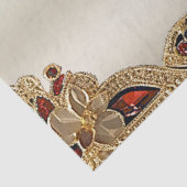 ゴールデンフラワーズレッドジェムストーンティッシュペーパー 薄葉紙 (詳細)