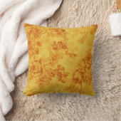 ゴールデンフラワーズ装飾用クッション クッション (ブランケット)