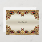 ゴールデンフラワーズ 赤い宝石 ポストカード (正面/裏面)