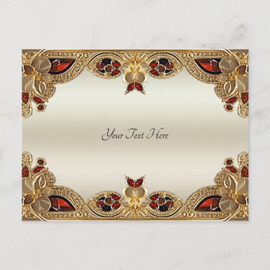 ゴールデンフラワーズ 赤い宝石 ポストカード (正面)