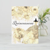 ゴールデンフラワードレエレガントスキンセアニェラパーティー 招待状 (スタンド正面)