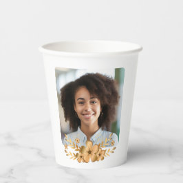 ゴールデンフラワーハイスクール卒業サイン 紙コップ