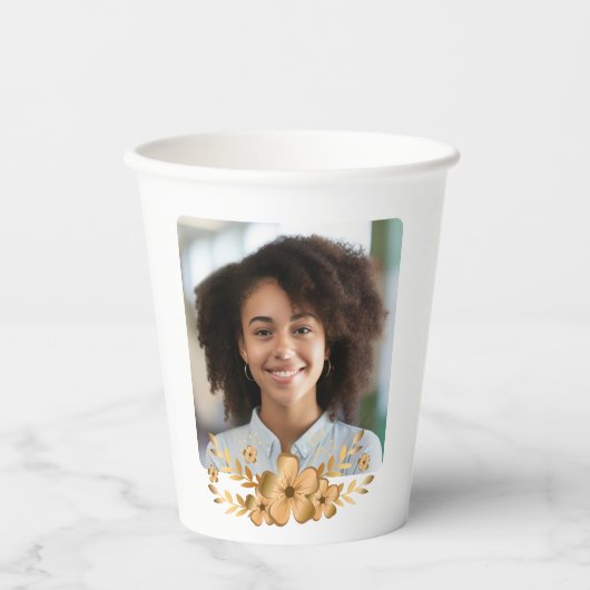 ゴールデンフラワーハイスクール卒業サイン 紙コップ (正面)