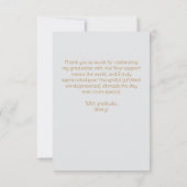 ゴールデンフラワーハイスクール卒業 サンキューカード (裏面)