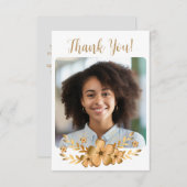 ゴールデンフラワーハイスクール卒業 サンキューカード (正面/裏面)