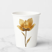 ゴールデンフラワーペーパーカップ 紙コップ (裏面)