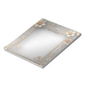 ゴールデンフラワーメモ帳 ノートパッド (回転)