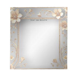 ゴールデンフラワーメモ帳 ノートパッド