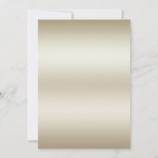 ゴールデンフラワーレッドジェムストーンスプレンダーブライダルシャワー 招待状 (裏面)