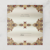 ゴールデンフラワーレッドジェムストーンスプレンダー座席表 プレイスカード (外部開封)