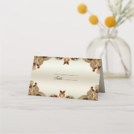 ゴールデンフラワーレッドジェムストーンスプレンダー座席表 プレイスカード