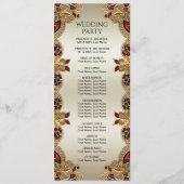 ゴールデンフラワーレッドジェムストーンスプレンダー結婚ズ プログラム (裏面)