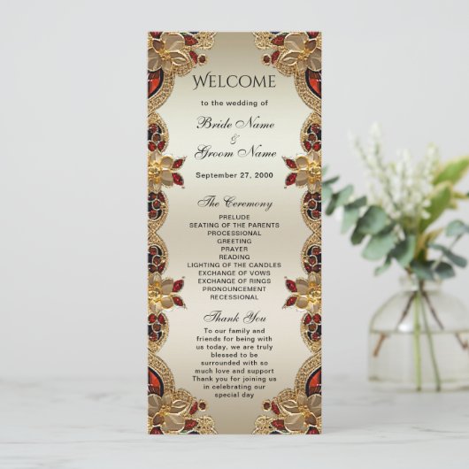 ゴールデンフラワーレッドジェムストーンスプレンダー結婚ズ プログラム (スタンド正面)