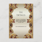 ゴールデンフラワーレッドジェムストーンスプレンダー詳細 エンクロージャーカード (正面)