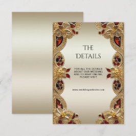 ゴールデンフラワーレッドジェムストーンスプレンダー詳細 エンクロージャーカード